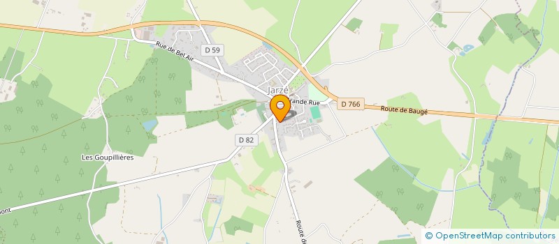 localisation de l'entreprise HAIR NATURE  JARZE VILLAGES