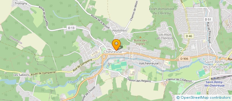 localisation de l'entreprise HAIR PARIS CHVSE  CHEVREUSE