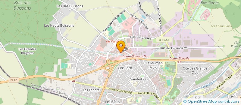 localisation de l'entreprise HAIR PUTEAUX à DREUX