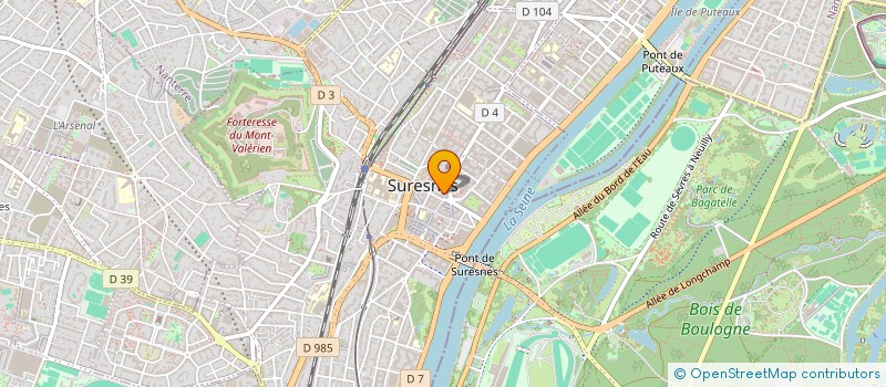 localisation de l'entreprise HAIR SQUARE à SURESNES