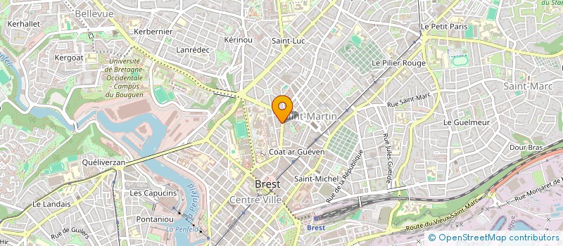localisation de l'entreprise HAIR STAR à BREST