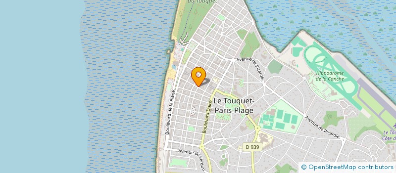 localisation de l'entreprise HAIR SUN  LE TOUQUET-PARIS-PLAGE