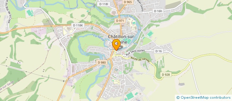 localisation de l'entreprise HAIR TENDANCE à CHATILLON-SUR-SEINE