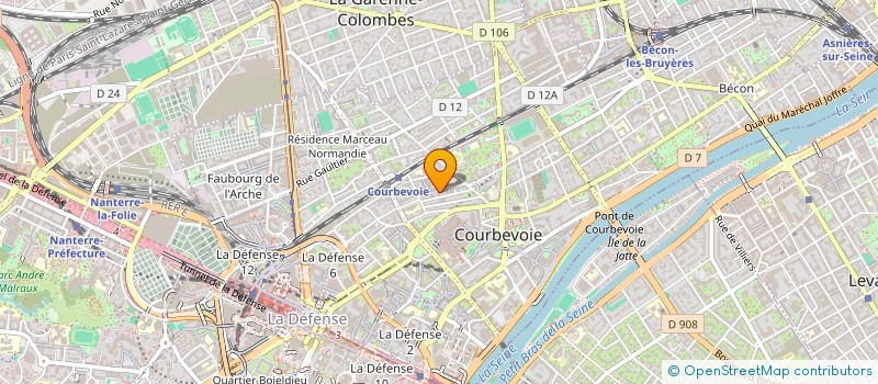 localisation de l'entreprise HAIR WES à COURBEVOIE