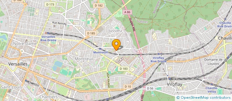 localisation de l'entreprise HAIRCOIFF à VERSAILLES