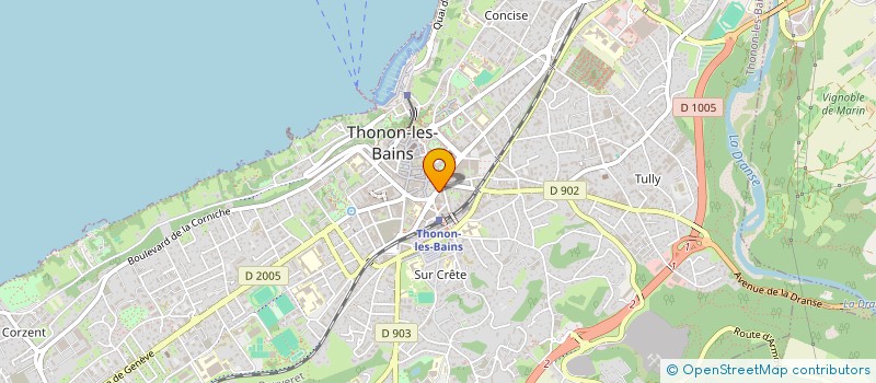 localisation de l'entreprise HAIRGIZE  THONON-LES-BAINS