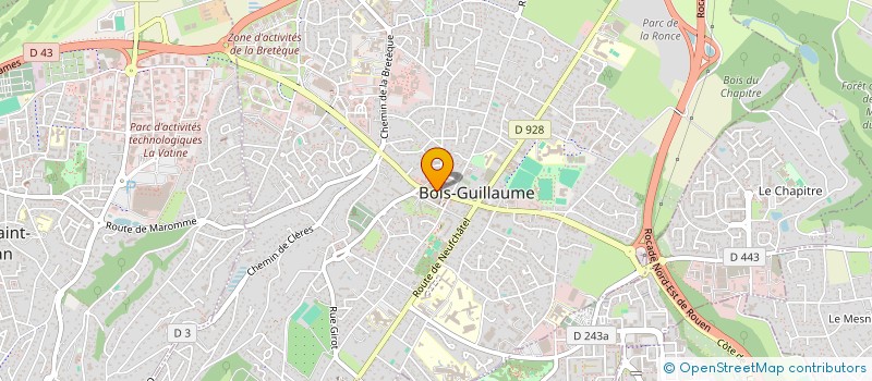 localisation de l'entreprise HAIRIS à BOIS-GUILLAUME