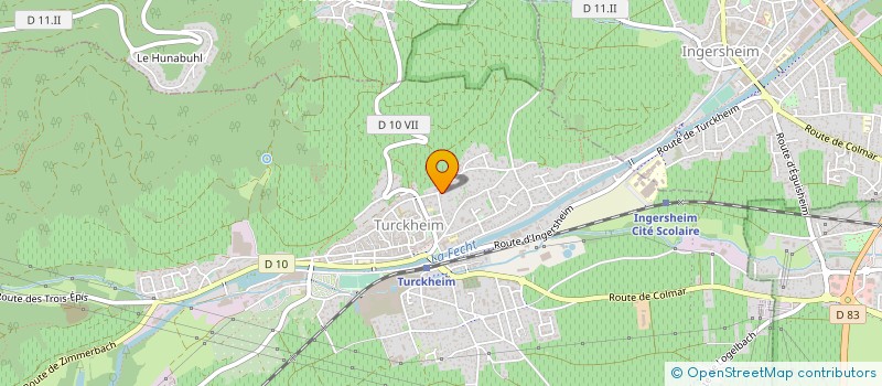 localisation de l'entreprise HAIRISTA  TURCKHEIM