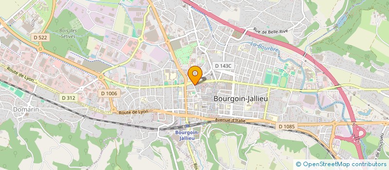 localisation de l'entreprise HAIRLINE à BOURGOIN-JALLIEU