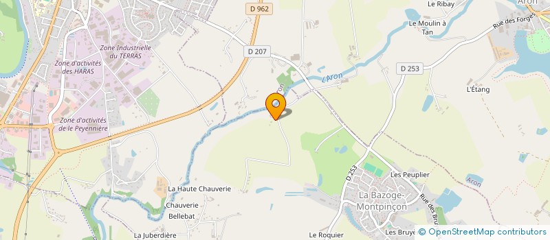 localisation de l'entreprise HAIRPORT  LA BAZOGE MONTPINCON