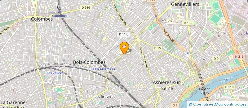 localisation de l'entreprise HAIRVSTYL à ASNIERES-SUR-SEINE