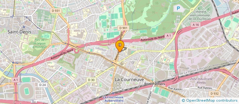 localisation de l'entreprise HAISRINE TRANSPORTS à LA COURNEUVE