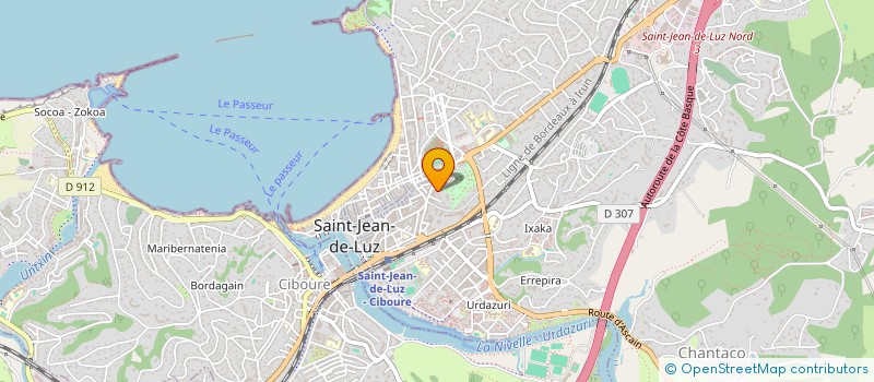 localisation de l'entreprise HAIZE EGOAN  SAINT-JEAN-DE-LUZ