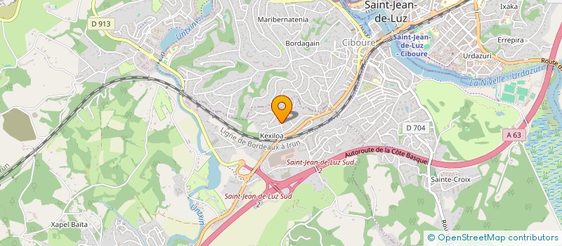 localisation de l'entreprise HAIZE HEGOA RE  URRUGNE