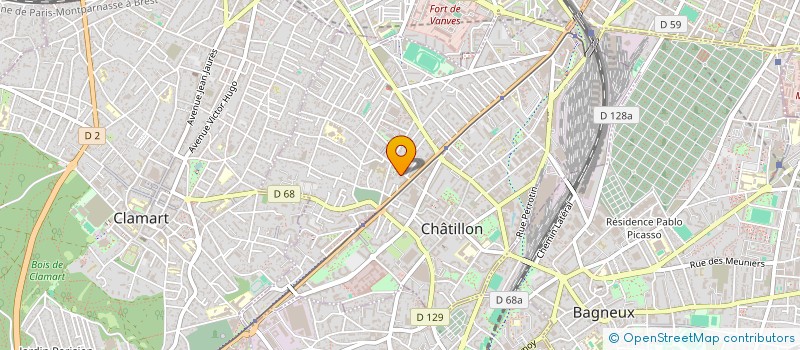 localisation de l'entreprise HAJ BELGACEM IMMO  CHATILLON