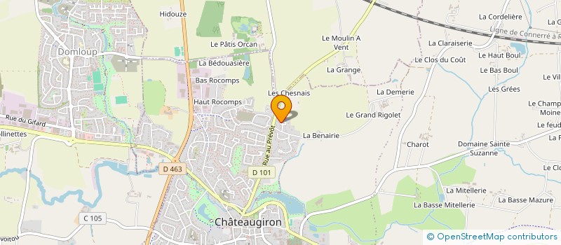 localisation de l'entreprise HAJA  CHATEAUGIRON
