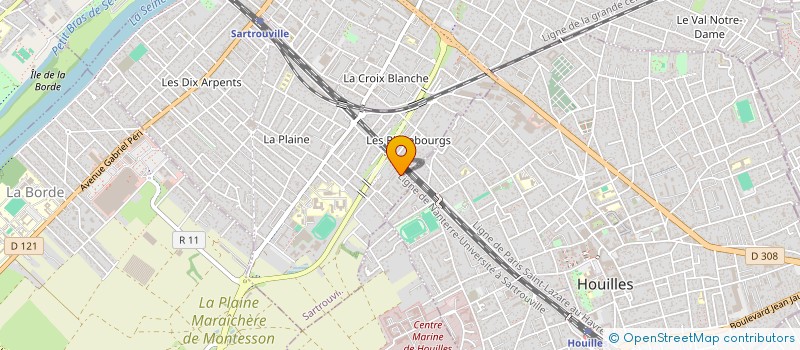 localisation de l'entreprise HAJAH à SARTROUVILLE