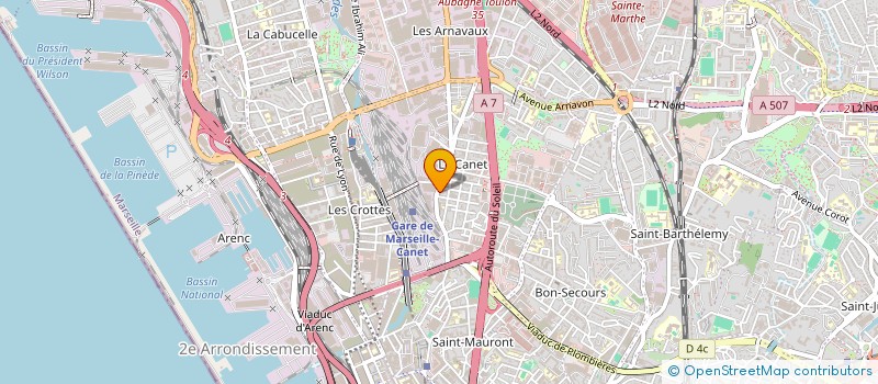 localisation de l'entreprise HAJI IMMOBILIERE SCI  MARSEILLE