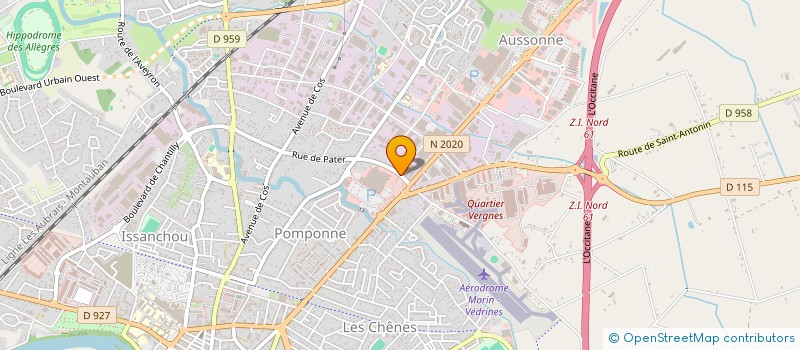 localisation de l'entreprise HAJJAJ VOYAGES INTERNATIONAL  MONTAUBAN