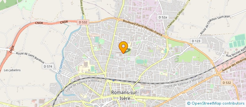 localisation de l'entreprise HAJJI à ROMANS-SUR-ISERE