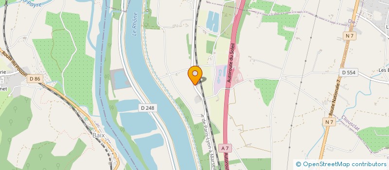 localisation de l'entreprise HAJOLI  SAULCE-SUR-RHONE