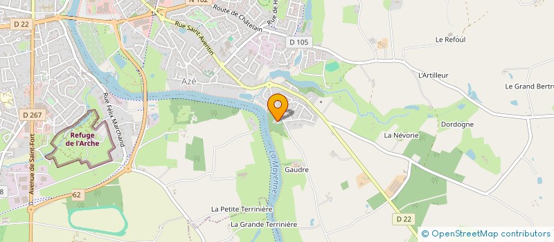 localisation de l'entreprise HAJURA à CHATEAU-GONTIER-SUR-MAYENNE