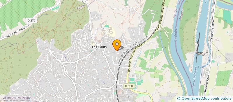 localisation de l'entreprise HAJZI  VILLENEUVE-LES-AVIGNON