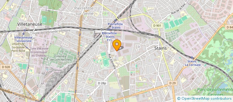 localisation de l'entreprise HAK FOOD à STAINS