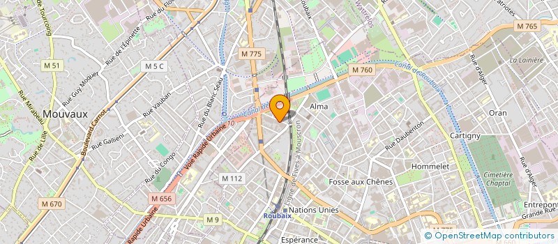 localisation de l'entreprise HAKBOX  ROUBAIX