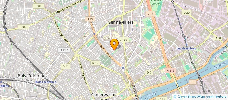 localisation de l'entreprise HAKERS à GENNEVILLIERS