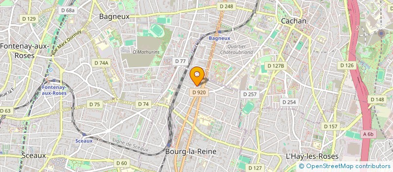 localisation de l'entreprise HAKIM & MUONIM à BOURG-LA-REINE