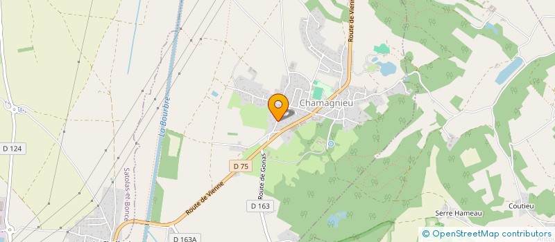 localisation de l'entreprise HAKONE CONSEIL  CHAMAGNIEU