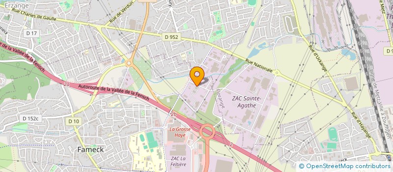 localisation de l'entreprise HAL  FAMECK