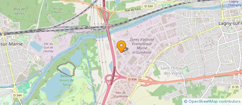 localisation de l'entreprise HAL'LOC  LAGNY-SUR-MARNE