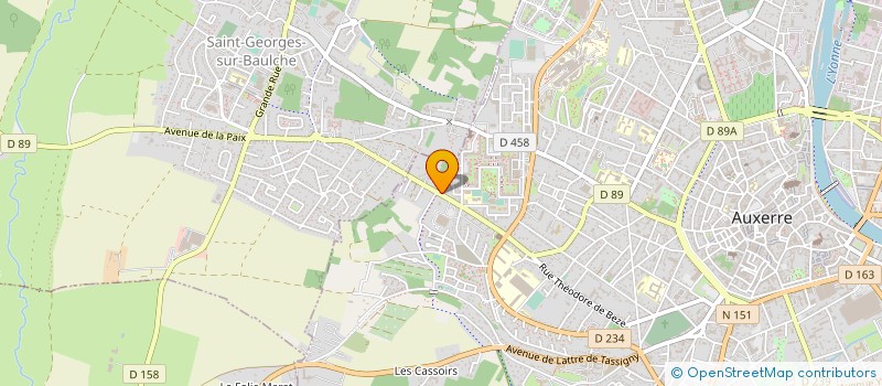 localisation de l'entreprise HAL'PRIM IAAD à AUXERRE