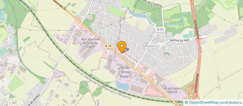 localisation de l'entreprise HAL SERVICES à SERVON