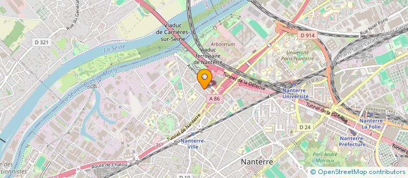 localisation de l'entreprise HALABITAT  NANTERRE