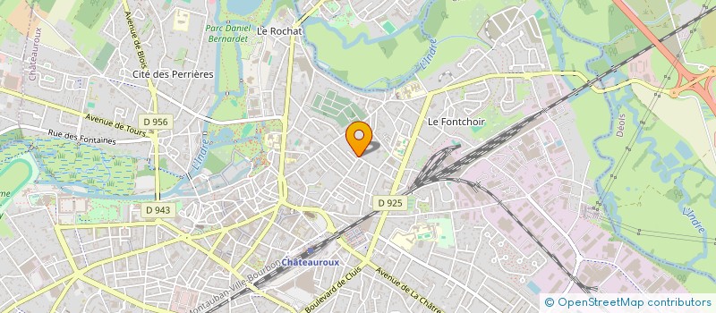 localisation de l'entreprise HALAGE - CHEMIN VERS UN HABITAT ALTERNATIF DANS L'AGE à CHATEAUROUX