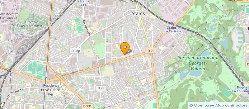 localisation de l'entreprise HALAL FRANCE CONTROLE à STAINS