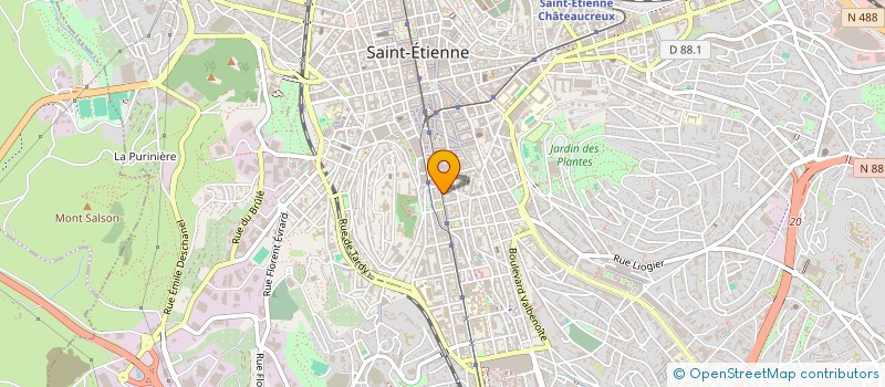 localisation de l'entreprise HALANA  SAINT-ETIENNE