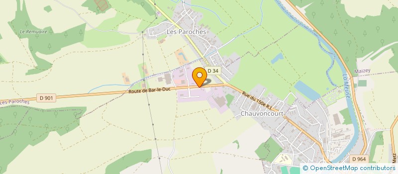 localisation de l'entreprise HALAS VOYAGE à SAMPIGNY