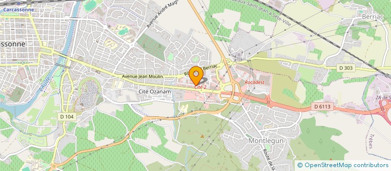 localisation de l'entreprise HALATRE ENERGIE  CARCASSONNE