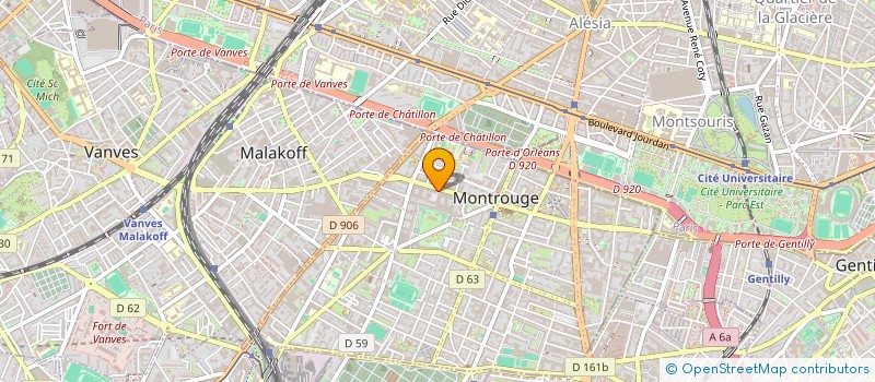 localisation de l'entreprise HALBART EXPRESS FRANCE à MONTROUGE