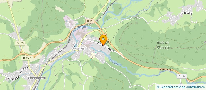 localisation de l'entreprise HALBOUT 2 I  DOCELLES