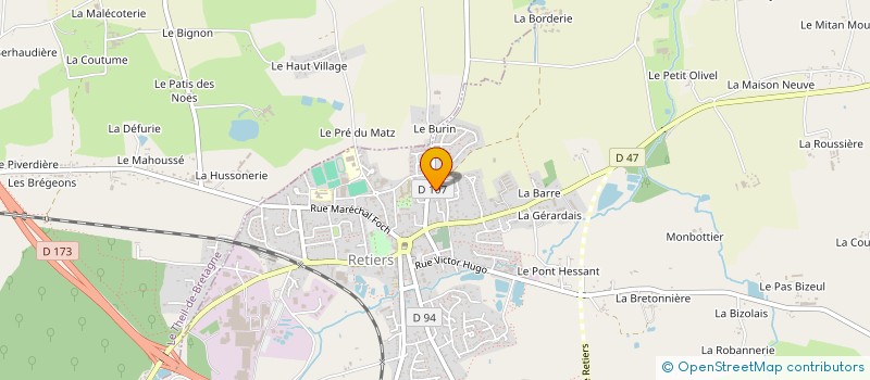 localisation de l'entreprise HALBOUT LE BIGOT  RETIERS