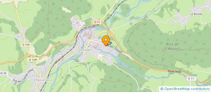 localisation de l'entreprise HALBOUT S.A. à DOCELLES