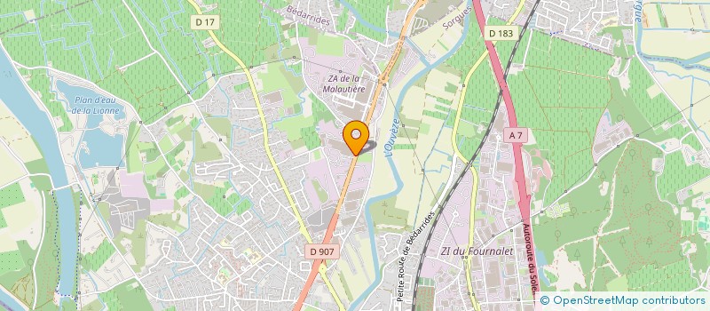 localisation de l'entreprise HALBRAM  SORGUES