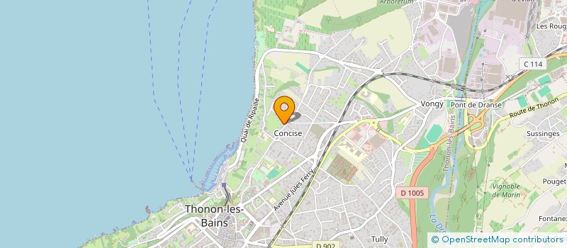 localisation de l'entreprise HALCO à THONON-LES-BAINS