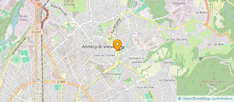 localisation de l'entreprise HALEGER à ANNECY