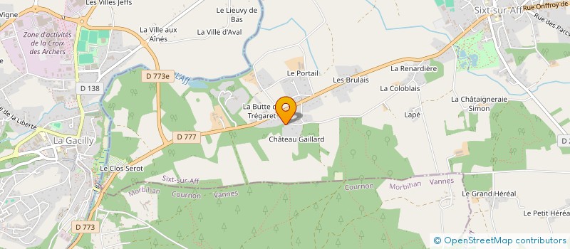localisation de l'entreprise HALERO FITNESS CLUB  SIXT-SUR-AFF